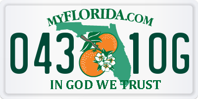 FL license plate 0431OG