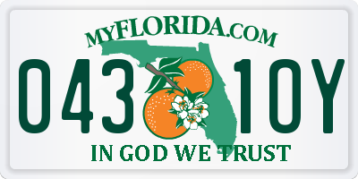FL license plate 0431OY