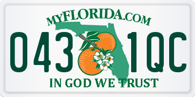 FL license plate 0431QC