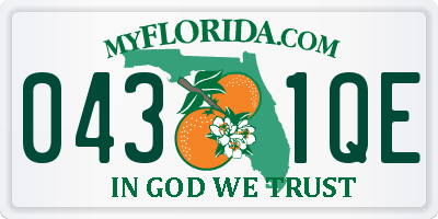 FL license plate 0431QE