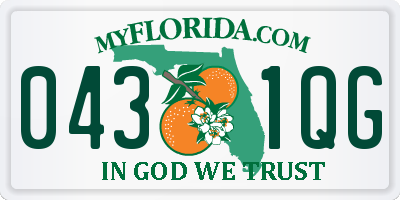 FL license plate 0431QG