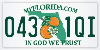 FL license plate 0431QI