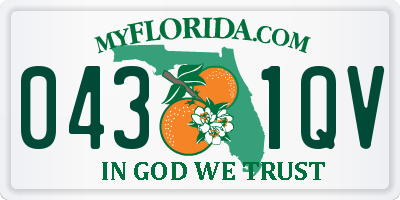 FL license plate 0431QV