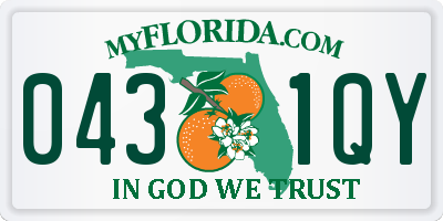 FL license plate 0431QY