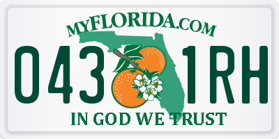 FL license plate 0431RH