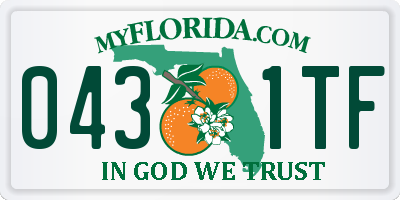 FL license plate 0431TF