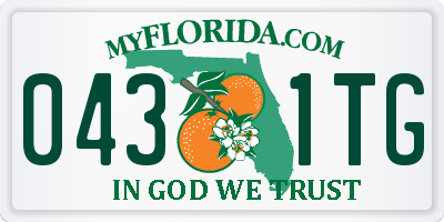 FL license plate 0431TG