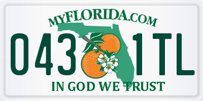 FL license plate 0431TL
