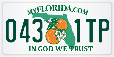 FL license plate 0431TP