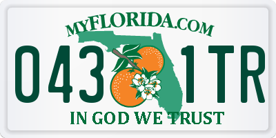 FL license plate 0431TR