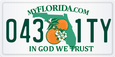 FL license plate 0431TY