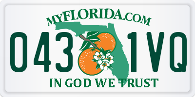 FL license plate 0431VQ