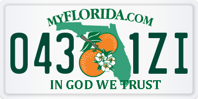 FL license plate 0431ZI