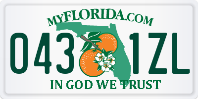 FL license plate 0431ZL