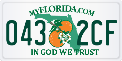 FL license plate 0432CF