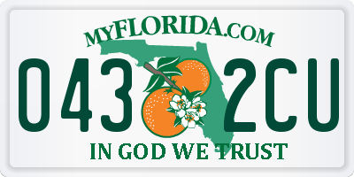 FL license plate 0432CU