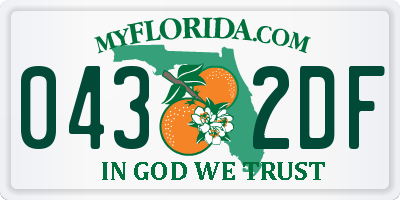 FL license plate 0432DF