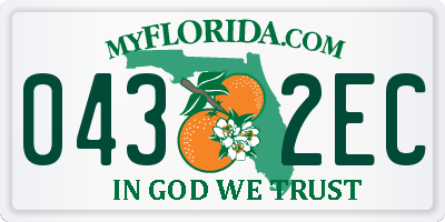 FL license plate 0432EC