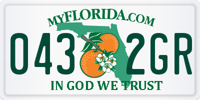 FL license plate 0432GR