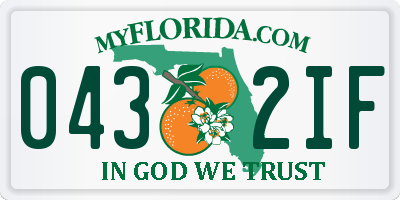 FL license plate 0432IF