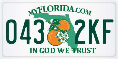 FL license plate 0432KF