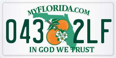 FL license plate 0432LF