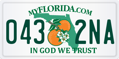 FL license plate 0432NA