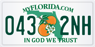 FL license plate 0432NH