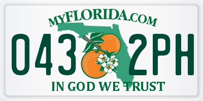 FL license plate 0432PH