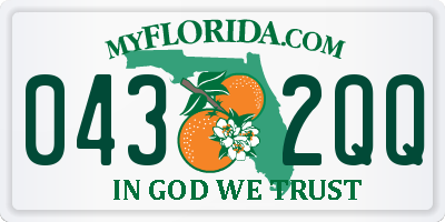 FL license plate 0432QQ