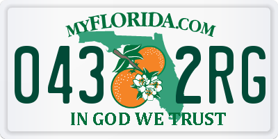 FL license plate 0432RG