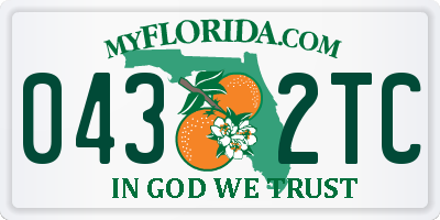 FL license plate 0432TC
