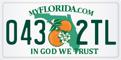 FL license plate 0432TL