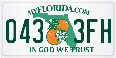 FL license plate 0433FH