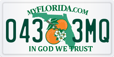 FL license plate 0433MQ
