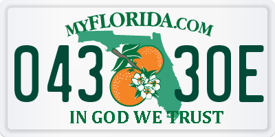 FL license plate 0433OE