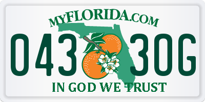 FL license plate 0433OG