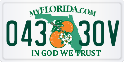 FL license plate 0433OV