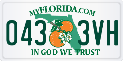FL license plate 0433VH