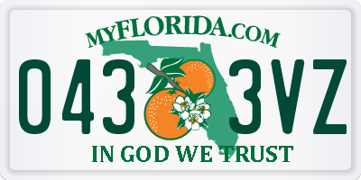 FL license plate 0433VZ