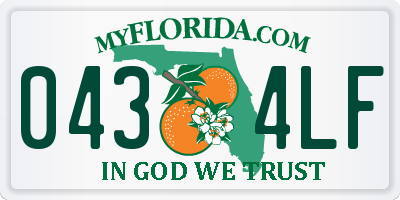 FL license plate 0434LF