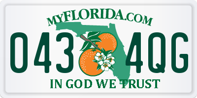 FL license plate 0434QG