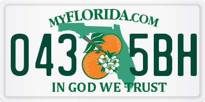 FL license plate 0435BH