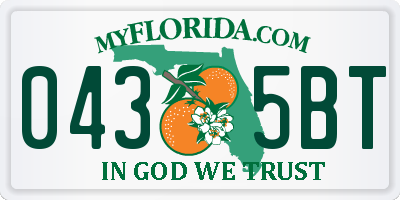 FL license plate 0435BT