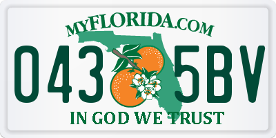 FL license plate 0435BV