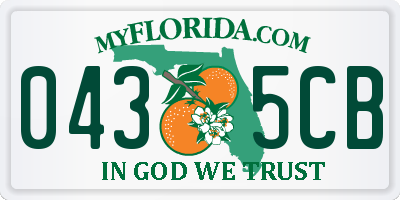 FL license plate 0435CB