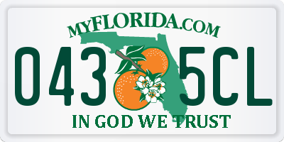FL license plate 0435CL