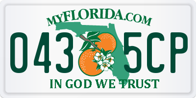 FL license plate 0435CP