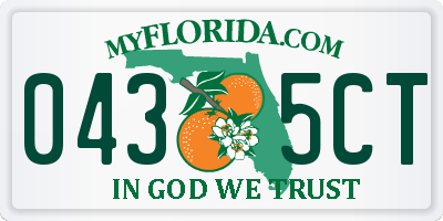 FL license plate 0435CT