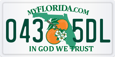 FL license plate 0435DL